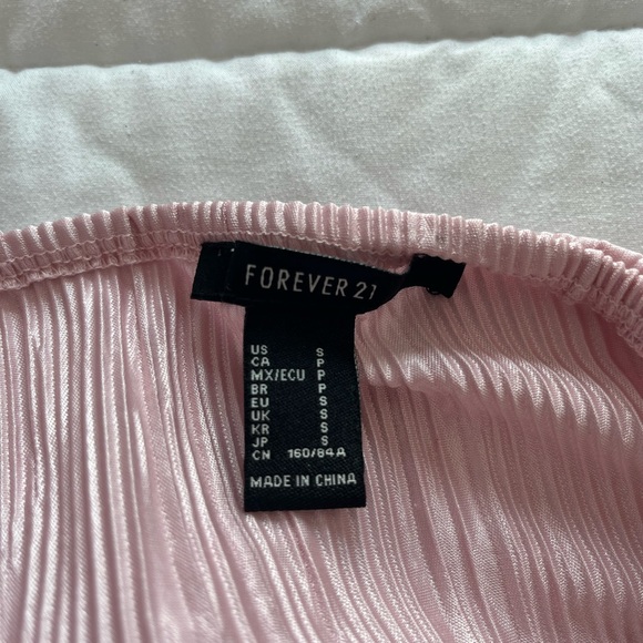 forever 21 pink cropped top - Picture 2 of 3